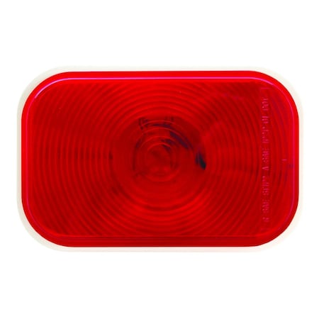 Optronics Red Rectangle Grommet Mount Stop/Turn/Tail Light ST33RB